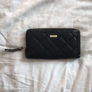 Kate Spade black leather wallet